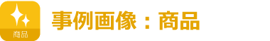 事例画像：商品